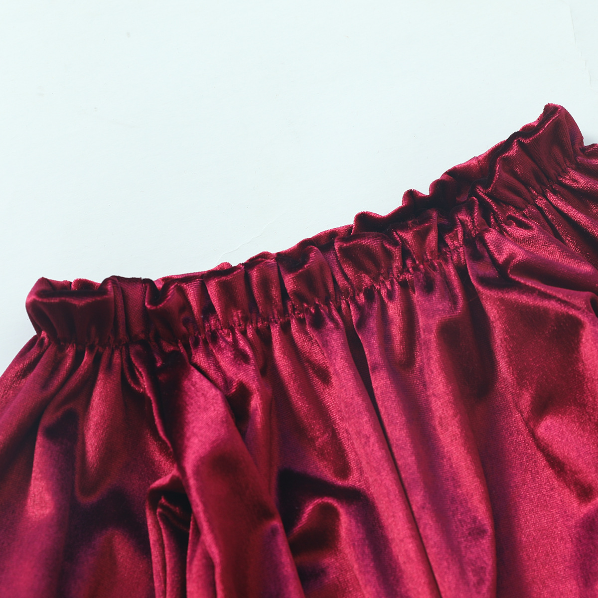 Top Red Flared Pants Girls Clothing Sets
